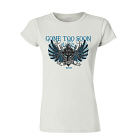 Personalized Gone Too Soon Memorial Ladies Fitted T-Shirt