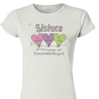 Heart Strings Personalized Ladies' Fitted Sisters T-shirt 91409X