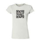 Personalized Barcode Scanner Ladies Fitted T-Shirt