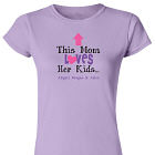 Personalized This Mom Loves Her Kids Fitted T-Shirt 915802X