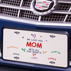 All Our Hearts License Plate