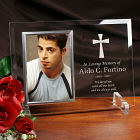 Engraved Memorial Beveled Glass Picture Frame 8549608X