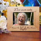 Love Never Ends Memorial Wood Picture Frame
