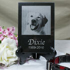 Engraved Memorial Photo Marble Keepsake