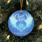 Personalized Ceramic Forever In Our Hearts Memorial Ornament U384110