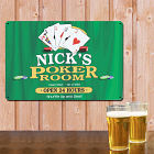 Personalized Poker Room Metal Wall Sign