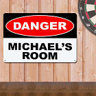 Personalized Danger Metal Wall Sign