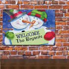 Personalized Snow Couple Metal Wall Sign
