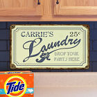 Personalized Drop Your Pants Here Laundry Wall Signs