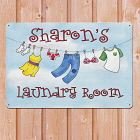 Personalized Laundry Room Metal Wall Sign 643224