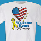 American Heart Welcome Home Personalized Military T-shirt 31846X