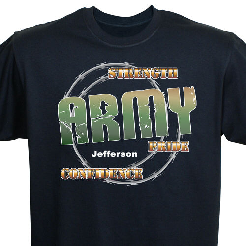 Personalized Army Pride T-Shirts
