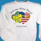Two Hearts Personalized Military Sweatshirt