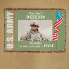 Personalized U.S. Army Photo Tapestry Throw Blanket
