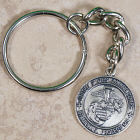 St. Michael Navy Medallion Key Ring 8517980x