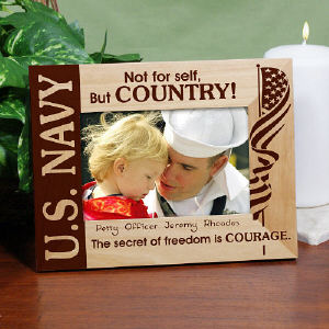 U.S. Navy Wood Picture Frame