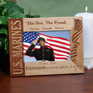 U.S. Marines Wood Picture Frame