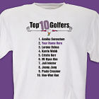 Top Ten Women Golfers T-shirt