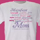 Magnificent Mom Personalized Mother's Day T-shirt 32786x