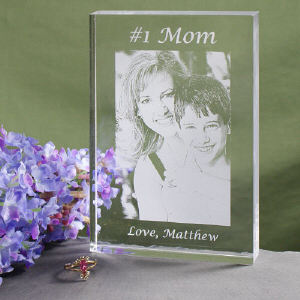 Personalized Number One Mom Photo Keepsake