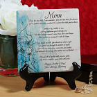 Personalized To My Mom Tumbled Stone Plaque