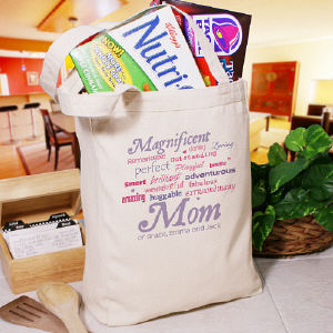 Magnificent Mom Personalized Tote Bag