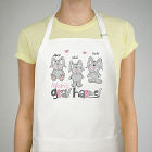 Gray Hares Personalized Apron
