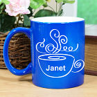 Engraved Coffee Drinker Two-Tone Mug