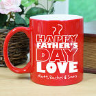 Engraved Father's Day Two-Tone Mug