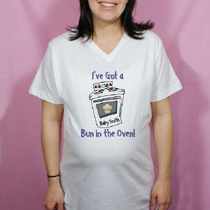 Bun In the Oven Personalized Maternity Nightshirt