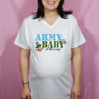 Military Baby On The Way Personalized Maternity Nightshirt