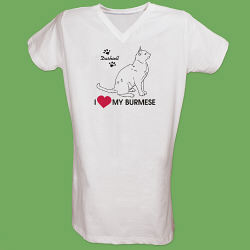 I Love My Cat Nightshirt