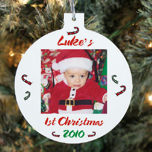My 1st Christmas Photo Christmas Ornament