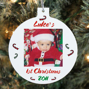 My 1st Christmas Photo Christmas Ornament