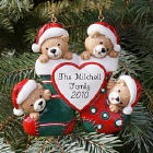 Personalized Teddy Bear Family Christmas Ornament