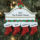 Personalized White Mantle Ornament