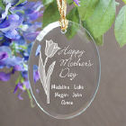 Mother's Day Personalized Oval Glass Ornament 828134