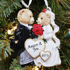 Bride &amp; Groom Personalized Christmas Ornament