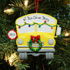 Personalized School Bus Ornament
