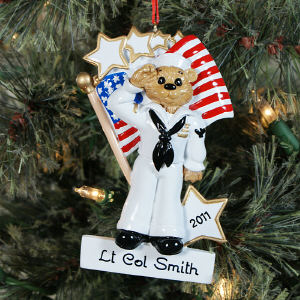 Personalized U.S. Navy Ornament