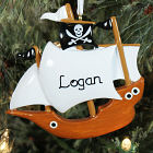 Personalized Pirate Ship Ornament