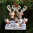 Personalized Reindeer Family Ornament