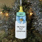 Personalized Baby's First Christmas Ornament for a Baby Boy 84693