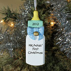 Personalized Baby's First Christmas Ornament for a Baby Boy 84693