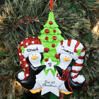 Personalized Our First Christmas Penguin Ornament