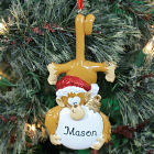 Personalized Monkey Business Christmas Ornament