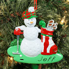 Personalized Golf Ball Golfer Ornament