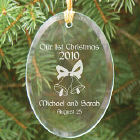 Our Christmas Personalized Glass Ornament 85974