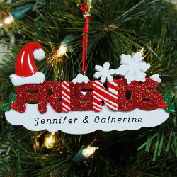 Friends Personalized Christmas Ornament
