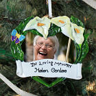 Personalized In Loving Memory Photo Frame Ornament